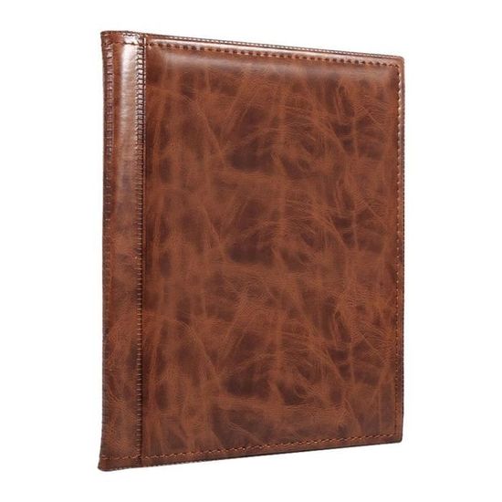 Album De Collection De Pièces De Monnaie - 2x 120 Poches, Couverture Cuir Artificiel, Bleu Foncé + Noir