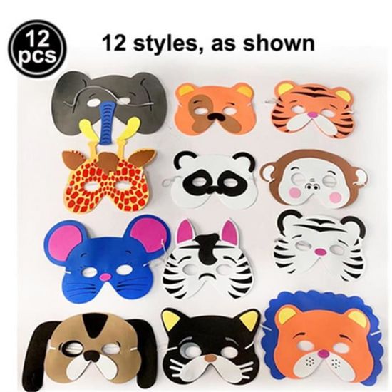 Masques D'Halloween En Feutre Pour Enfants - Lot De 10, Motifs Mignons (sorcière, Citrouille, Squelette...), élastique Réglable - 7