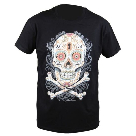 T-shirt Homme Basique Noir - Manches Courtes, Col Rond, Coton, Tailles M à XXL