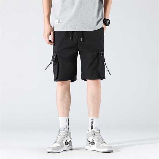 Bermuda Léger Pour Homme - Coupe Décontractée - Tissu Respirant - Grandes Tailles Disponibles - Parfait Pour L'été, Le Sport, Le Quotidien