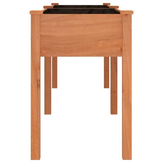 Jardinière En Bois Sapin Massif Avec Doublure – 203x53x76 Cm – Pour Balcon, Terrasse, Jardin