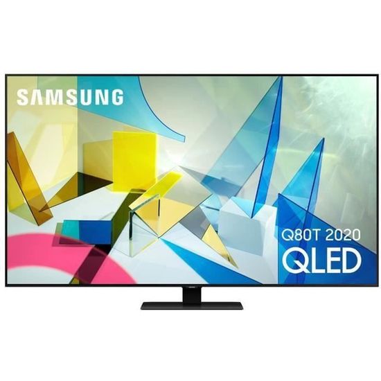 Samsung QE65Q80T - Téléviseur QLED 4K Ultra HD 65" (165 cm) 16/9 - 3840 x 2160 pixels - HDR - Wi-Fi/Bluetooth/AirPlay 2 - Assistant