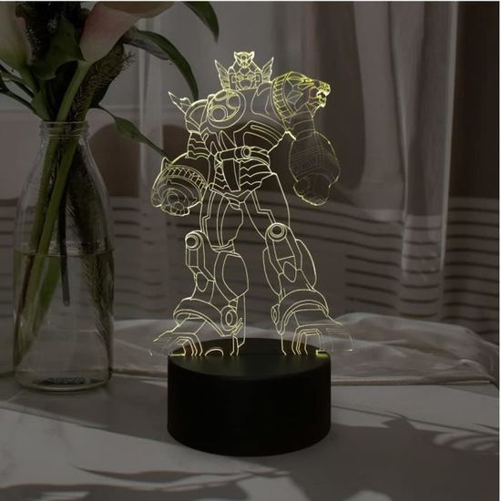 Lampe - Veilleuse - Lampe de table chambre - Tigre - Animaux - Motifs