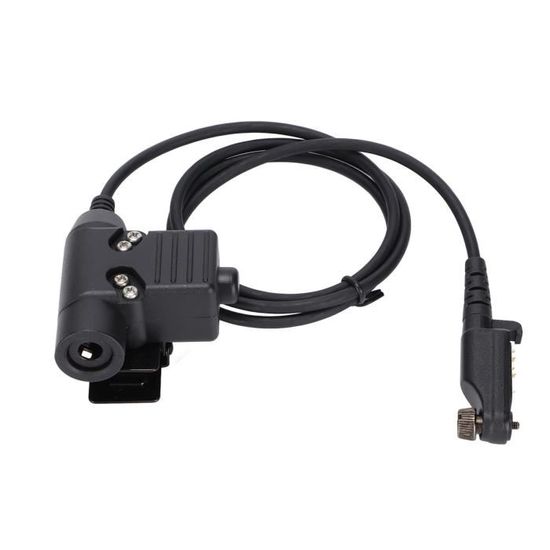 Adaptateur PTT U94 Pour Talkie-walkie - Compatible Midland, Alan - Connexion Rapide, Clip Solide, Câble PU