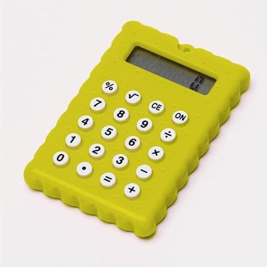 Mini Calculatrice Porte-Clés Kawaii - 2 Pièces, Portable, Design Animé, Pour École Ou Bureau
