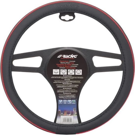 Housse De Volant Simoni Racing Eco Cuir Noir 37 39 Cm Housse De