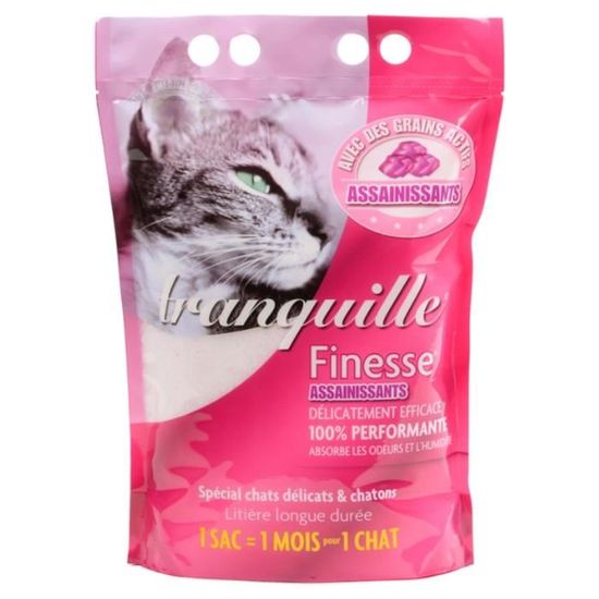 Tranquille Litiere Finesse Assainissants Pour Chat 3 7l Lot De 2