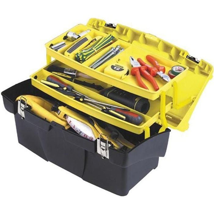 STANLEY Boîte à outils vide Jumbo 48cm - Cdiscount Bricolage