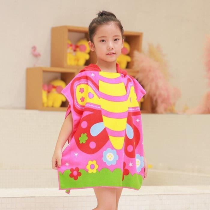 Poncho de plage enfant serviette microfibre piscine de Surf peignoir de bain Robe a langer fille garcon sechage rapide 12A5447 Cdiscount Pret a Porter