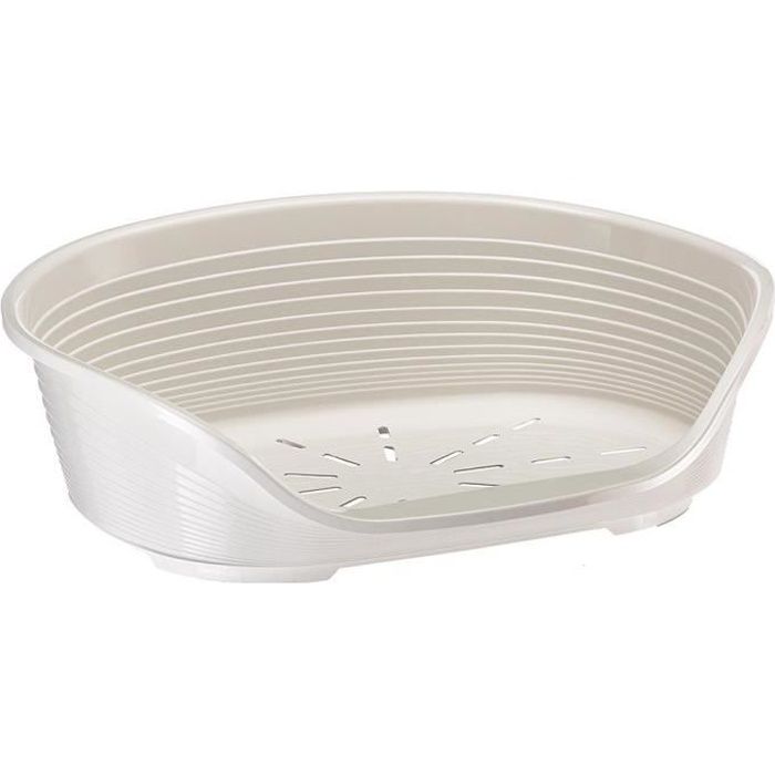 FERPLAST Corbeille Siesta Deluxe 6 - 70,5x52x23,5 cm - Blanc - Pour chien et chat