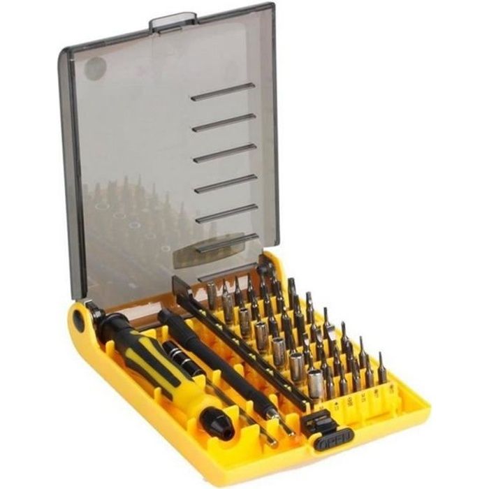 Coffret tournevis Torx Jackly kit 45 en 1 Précision pour l'iPhone 4 4S 5G 5C 5S 6 iPad 2 3 4