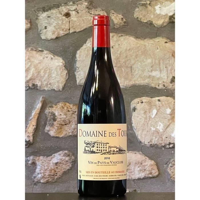 Vin rouge, IGP Pays du Vaucluse, Domaine des Tours 2016 Rouge