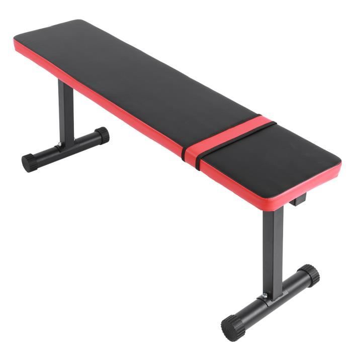Banc de Musculation Multifonction Tabouret plat de fitness Tabouret Haltère