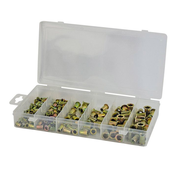 Coffret de 165 inserts filetés à sertir