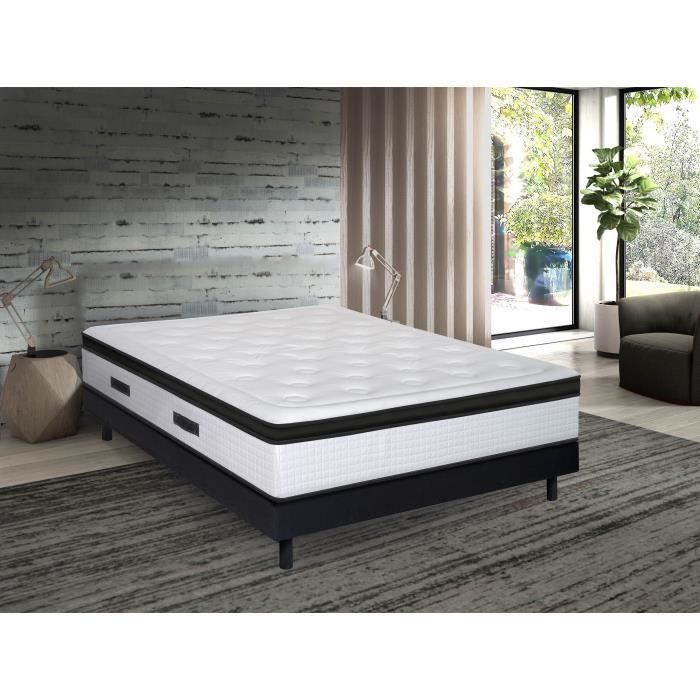 KIOTA Matelas 180x200 cm - 750 Ressorts ensachés - Mémoire de forme -30 cm - UTAMU