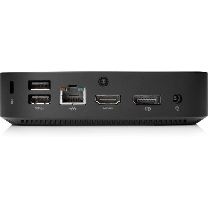 HP Client léger t430 - Intel Celeron N4000 Dual-core (2 cœurs) 1,10 GHz - 4 Go RAM DDR4 SDRAM - 32 Go Flash - Intel UHD