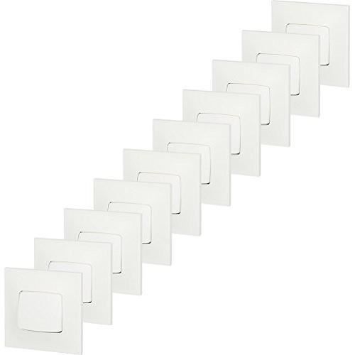 Legrand Lot de 10 interrupteurs ou va-et-vient Neptune, 3680 W, 230 V, Blanc - LEG200253