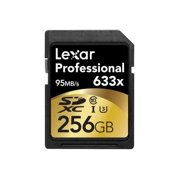 Mémoire LEXAR 256GB 633X Professional SD
