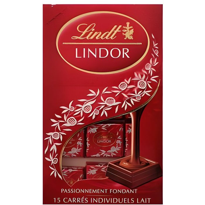 Carrés de chocolat au lait 145 g Lindt