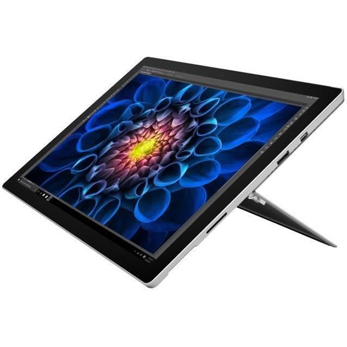 Microsoft Surface Pro 4 - Tablette - Avec Clavier Détachable - Intel Core M3 6Y30 / 900 Mhz - Win 10 Pro 64 Bits - Hd Graphics 515 - 4 Go Ram - 128 Go SSD - 12.3" Écran Tactile 2736 X 1824 - Wi-Fi 5 - Argent - Clavier : Us - Avec Surface Pro 4 Sign