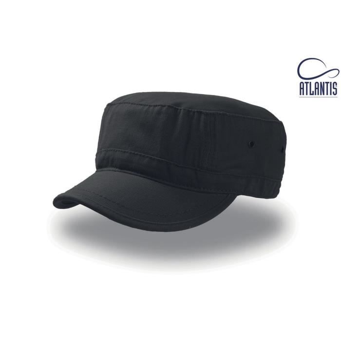 Atlantis - Casquette militaire style urbain - Mixte (Noir)