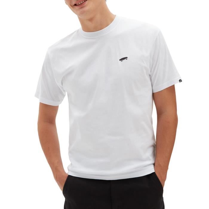 Vans T-Shirt pour Homme Skate Blanc VN0A4D25WHT