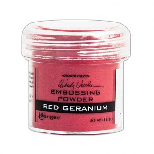 Poudre à embosser "Wendy Vecchi embossing powder" de Ranger - Ranger Wendy Vecchi embossing powder:red geraniu
