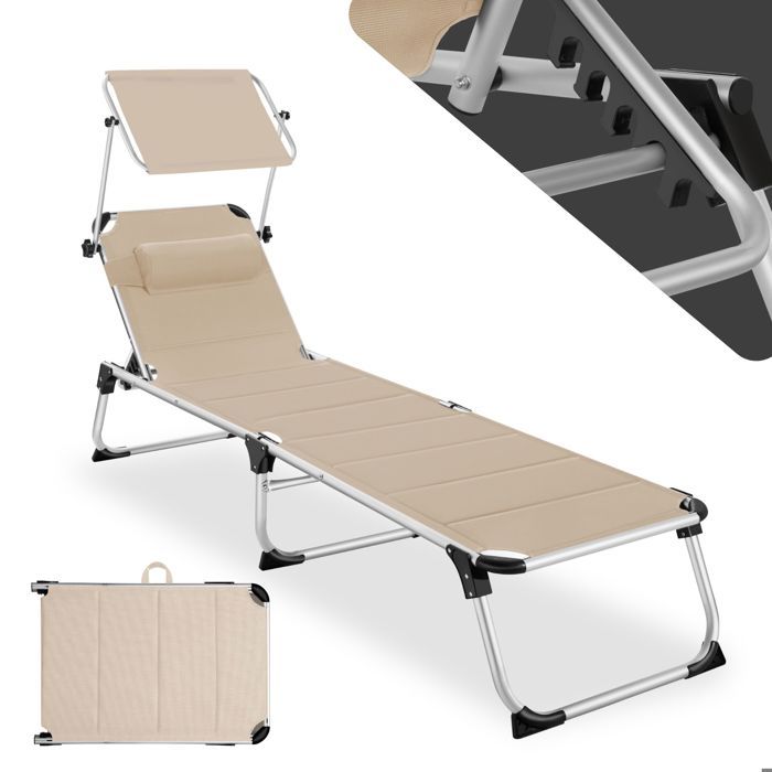 Transat de jardin Lorella - beige