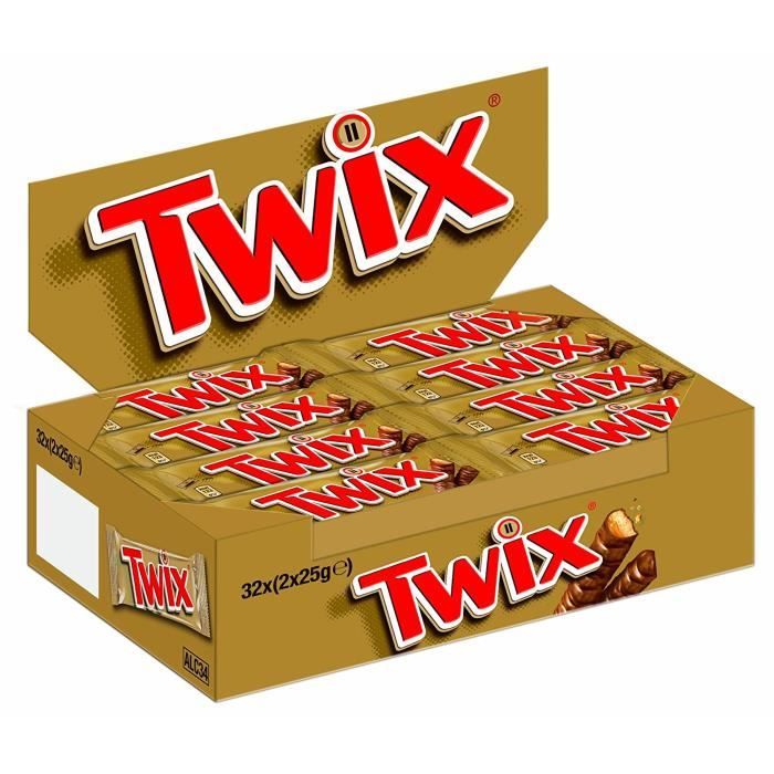 Twix 50g - Lot de 32
