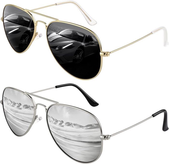 Lunettes De Soleil Polarisées GQUEEN Homme/Femme - TR90 Léger, UV400, Style Rétro Carré