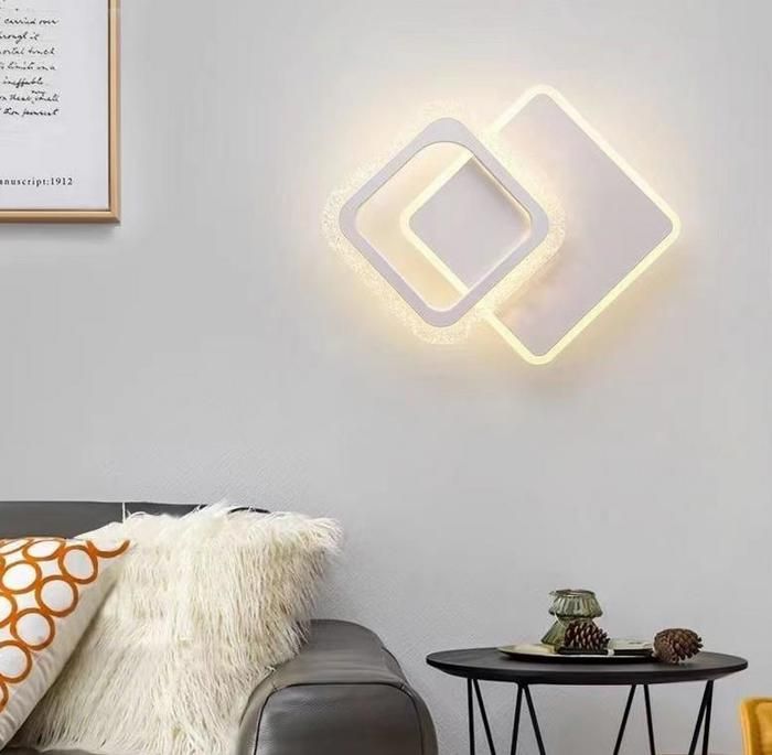 WRMING Lampe Murale Vintage Laiton, Lampe de Mur Rustiques, Chambre Chevet Lampes de Lecture, Cuisine Bureau Salon Couloir Escaliers Applique Murale, Abat-jour en Verre, E27,A01