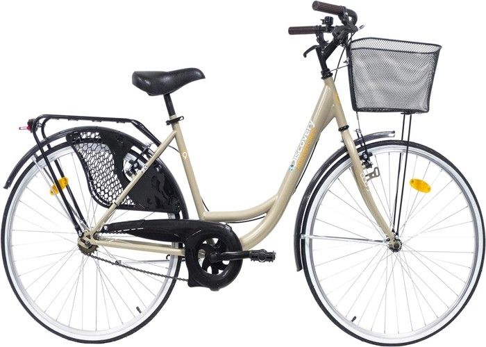 Vélo VTC 26'' Mixte Monovitesse Discovery Adventures - Marque DISCOVERY ADVENTURES - Cadre acier - Jaune
