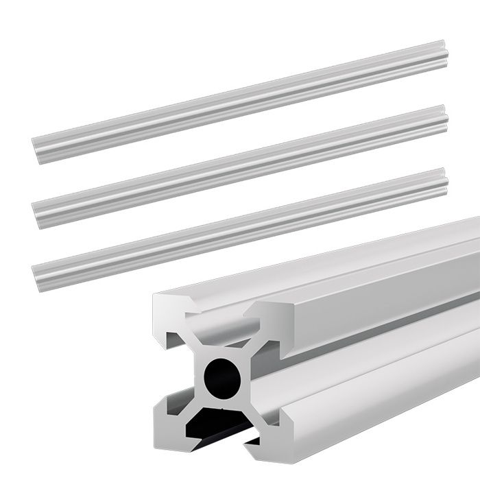 Profilé Aluminium 80x16 Mm Type I Rainure 8 - Ultra Léger, Argent Anodisé, Longueur 1270 Mm Pour Montage