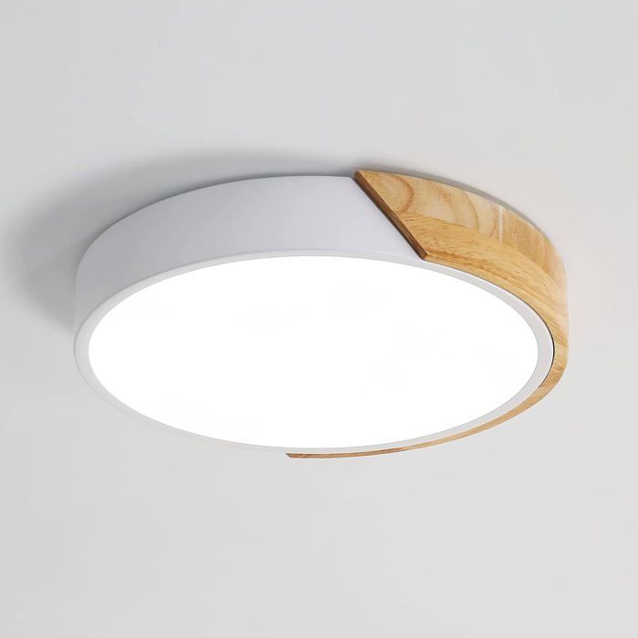 LED Plafonnier 18W Intérieur Luminaires Plafonnier 6000K (Blanc froid) Ø30*5CM pour Salle de Bain Chambre Cuisine Salon Salle