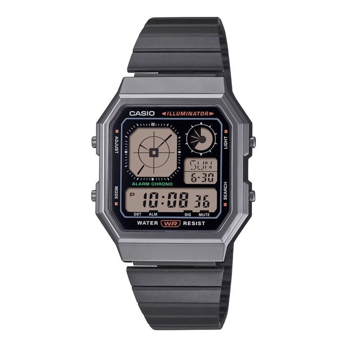 Montre homme - Casio - A130WEGG-1A - Acier inoxydable - Digital - Vintage