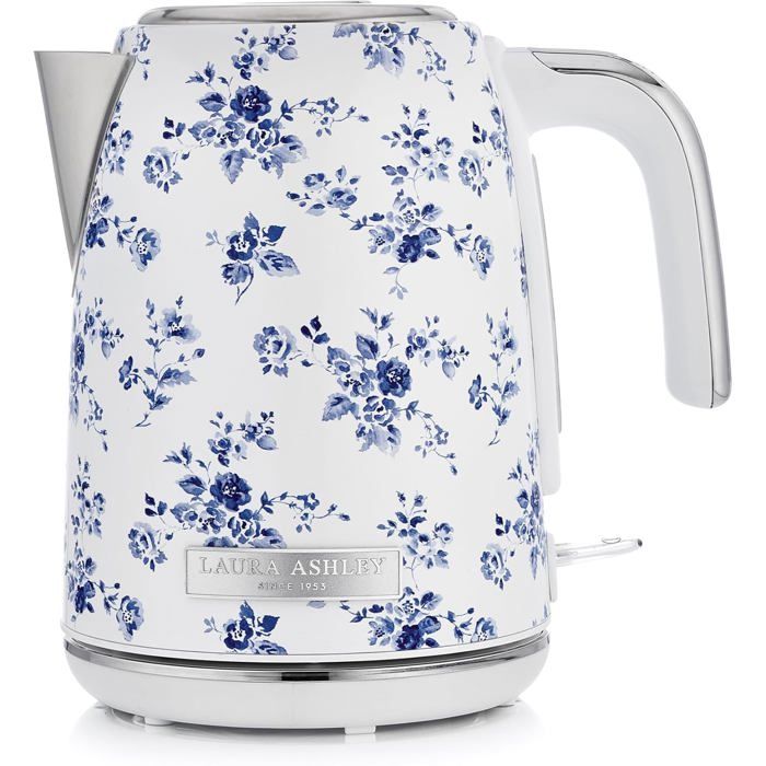 Bouilloire Électrique Laura Ashley 1,7L - Sans Fil 2200W - Elveden White - Neuve