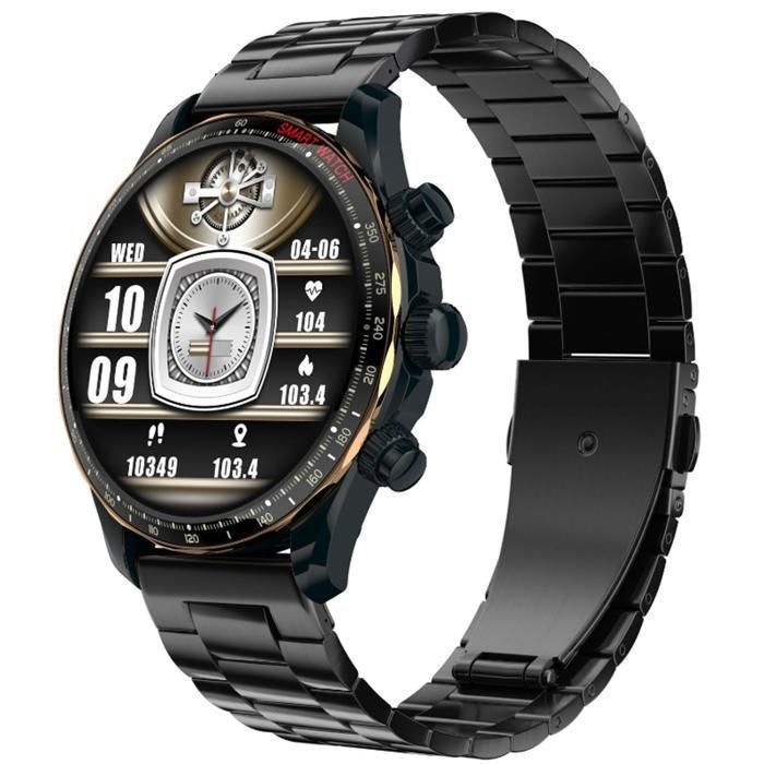 Montre homme fitness cran AMOLED 143quot tanche IP68 moniteur dactivit boussole noir 2 COACH SPORTIF