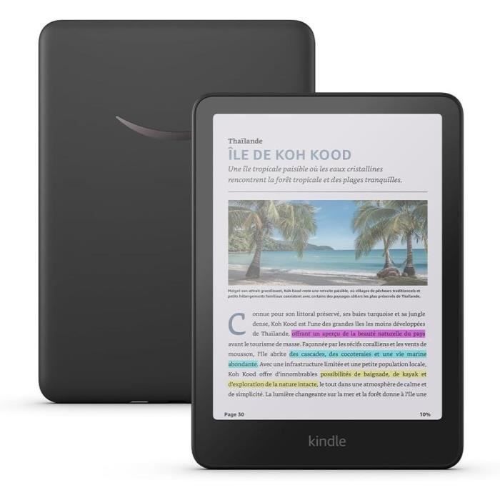 Liseuse électronique - AMAZON - Kindle Colorsoft 2025 - 16 Go - 7 - Noir