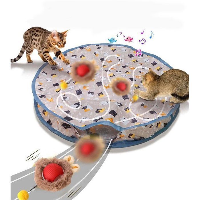 Meilleurs prix pour Jouets pour chats - Jouets interactifs pour chats La balle roule rapidement dans la poche - Le mouvement active le jouet pour chat