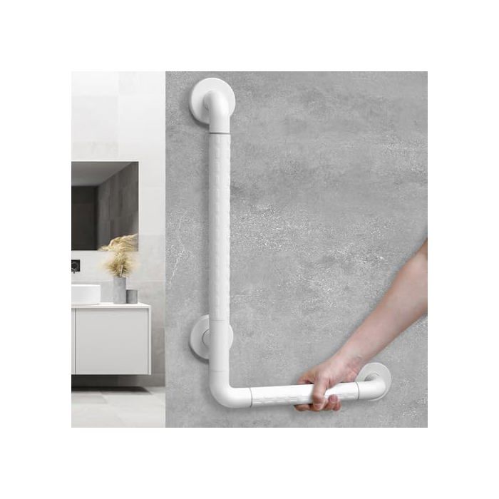 Barre dappui WC Poignée de Douche Barre de Sécurité des Toilettes Acier Inoxydable pour Personnes âgées Handicapées 40 * 60cm