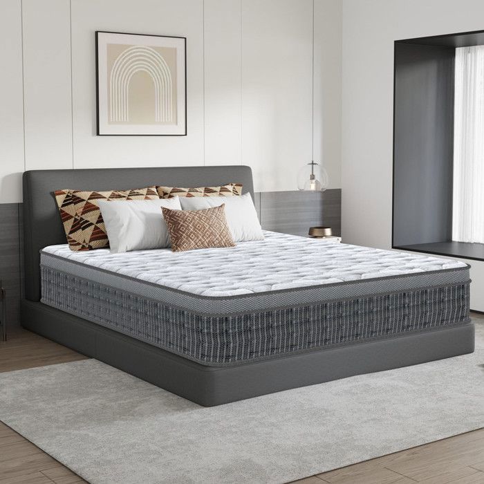 Luxe Matelas 160x200 cm - Ép 28 cm - ultra respirante - Fermeté Moyenne - Mousse Mémoire de Forme - 10 Zones Soutien Parfait