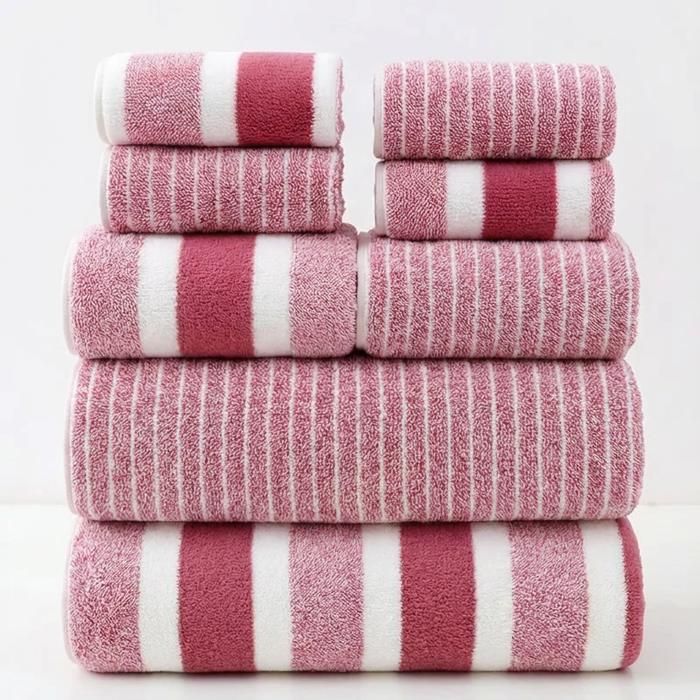 Pack De Serviettes De Bain Blanc Qualité économique Gold Textiles - Coton Mélangé épais Et Doux - Spa Et Quotidien