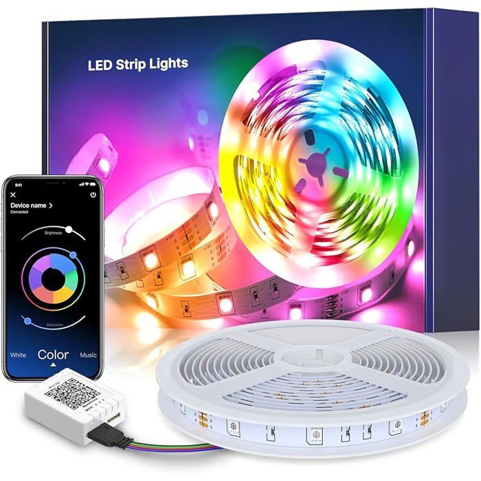 Led Flex Remote Mexllex 5m LED Strip Flexible Led Headband with Bluetooth Remote ...