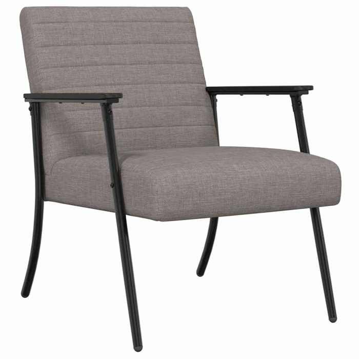 Les Soldes Fauteuil de Salon Scandinave (1 PLACE) - CLOUD - Chaise de Détente - Taupe 59x75x78 cm tissu J6487