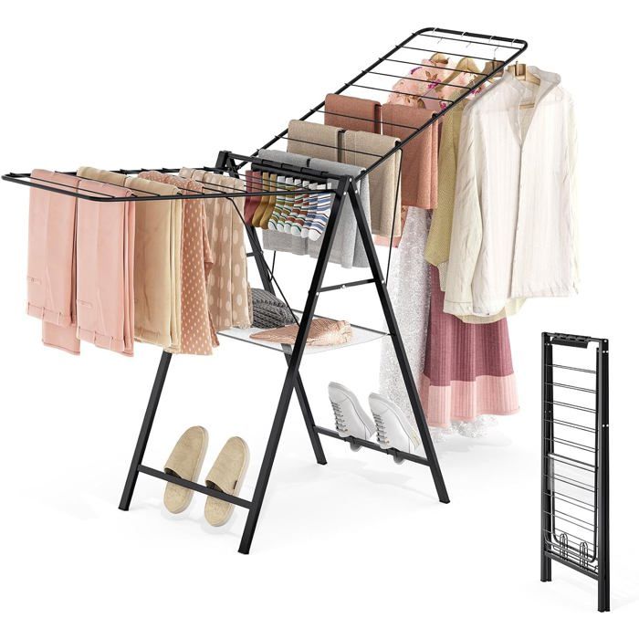 Séchoir À Linge Portable Réglable En Hauteur[RD174]