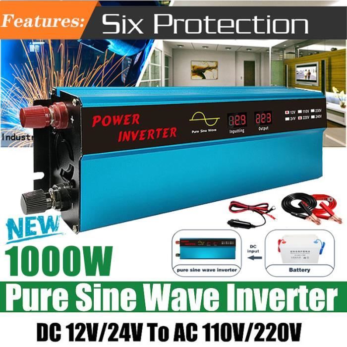 Onduleur solaire - CIKONIELF - 3500 W - Onde sinusoïdale pure - Écran