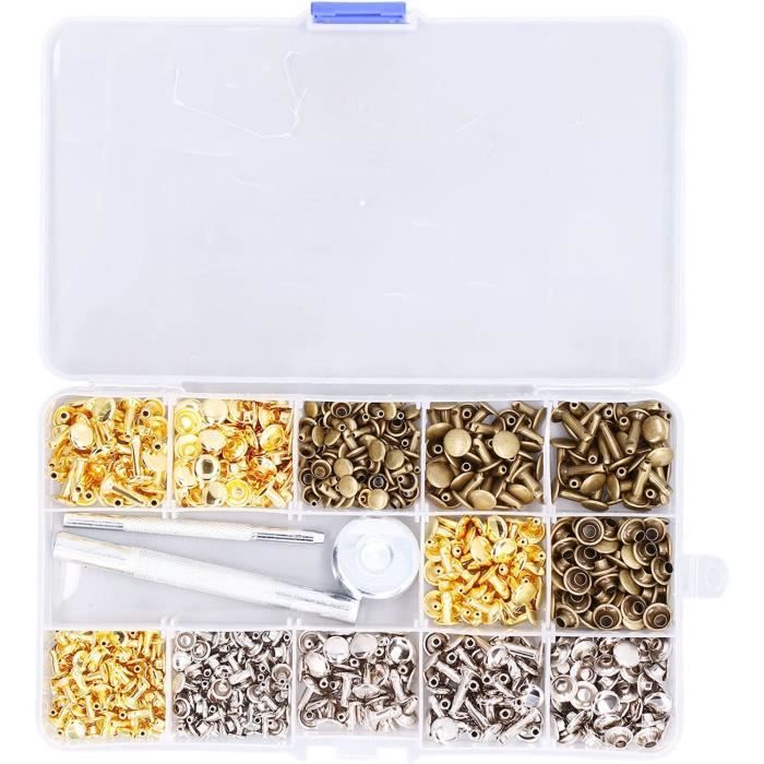 Lot De 60 Pieds De Sac à Main En Alliage + Tournevis Et Perforateur - Pour Protéger Et Personnaliser Vos Sacs En Cuir