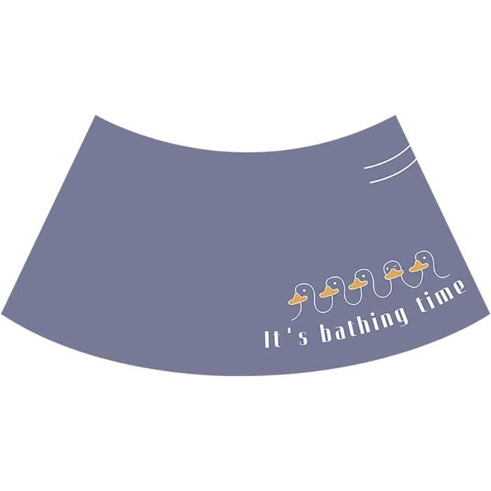 Tapis De Douche Incurvé En Terre De Diatomée - Antidérapant, Super Absorbant, Séchage Rapide, Facile à Nettoyer