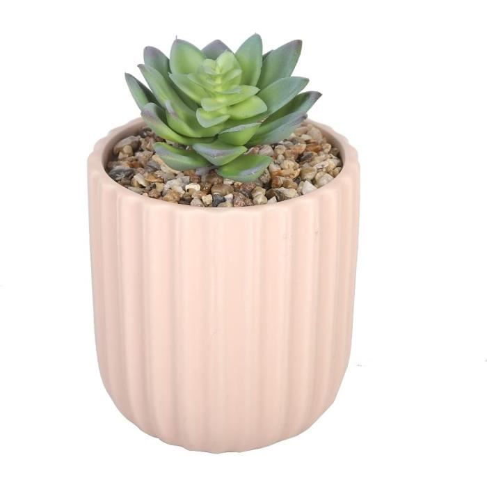 Sleepdown Halo - Plante Artificielle Bleue - Pot Blanc - Pour La