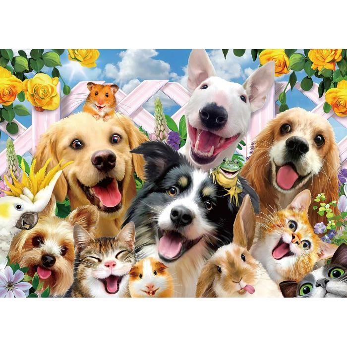 Puzzle 1000 Pièces 70x50 Cm – Maquillage De Chats – Carton Recyclable – Cadeau Détente Dès 8 Ans – Affiche 1:1 Incluse